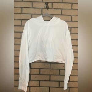 lululemon athletica White Cropped Hoodie